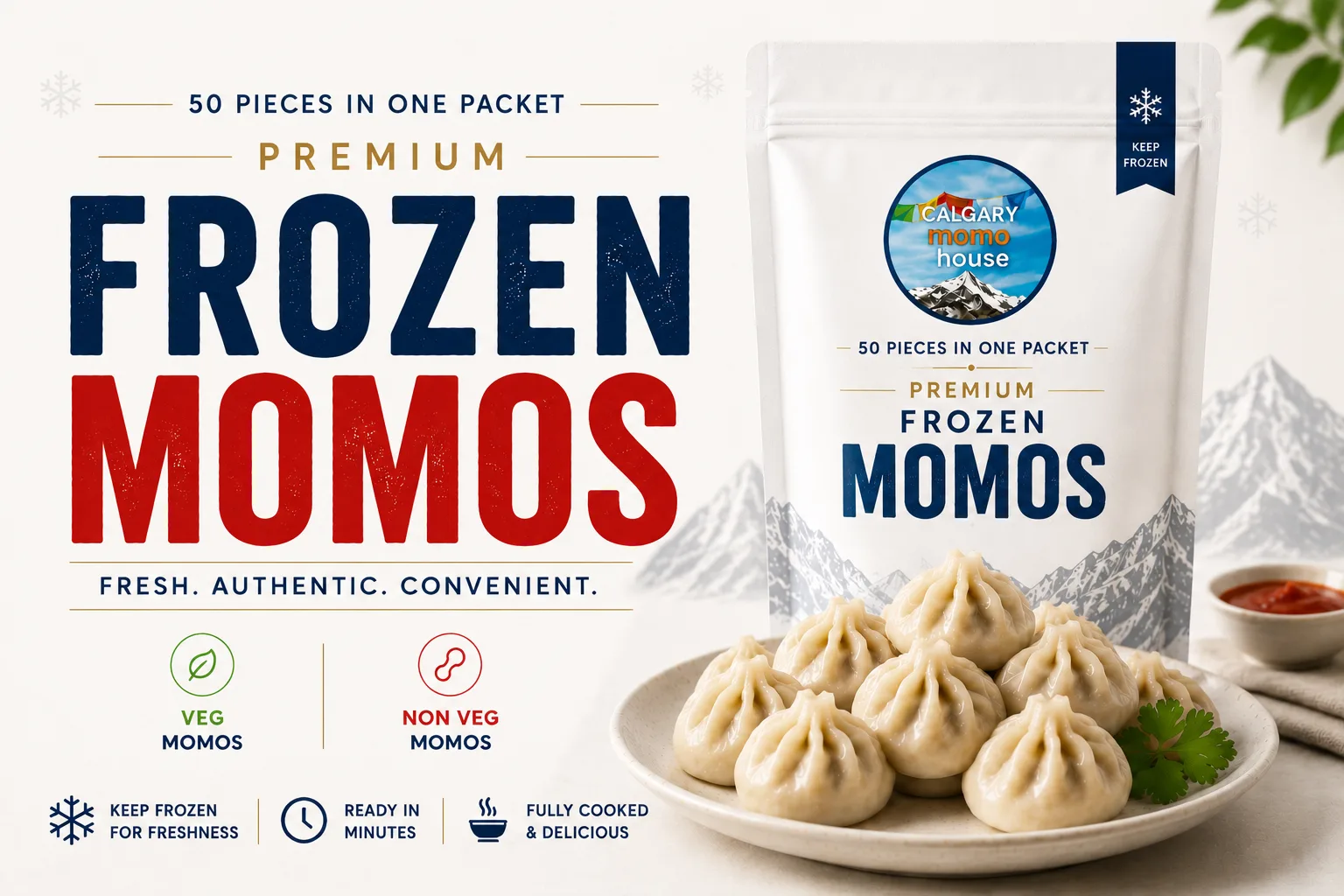 Calgary Momo House Premium Frozen Momos